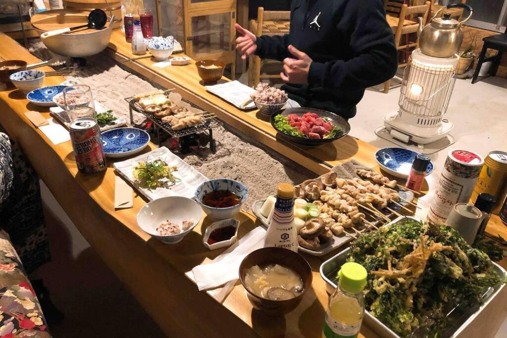 ゲストハウス+カフェわ　１日１組限定！ 築１００年の農家の古民家で宿泊体験、薪でお風呂沸かせます。焚き火もできます。 Kannami Eksteriør billede